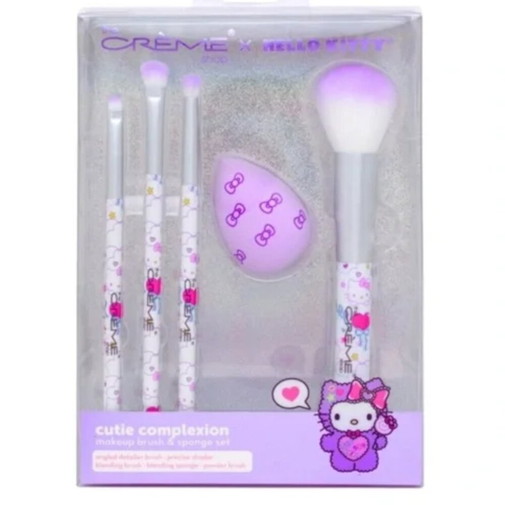 The Creme Shop X Hello Kitty 5-Pc Brush Set, Purple
